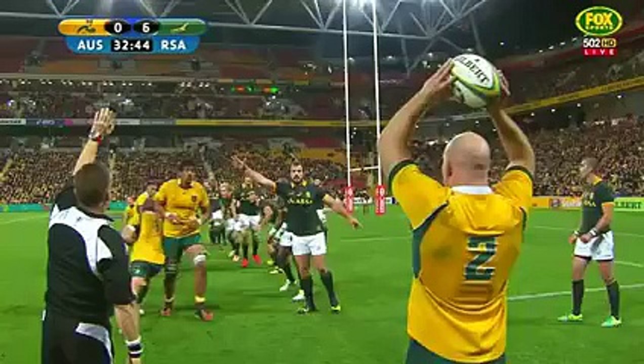 Wallabies - l'essai d'Adam Ashley-Cooper face à l'Afrique du Sud