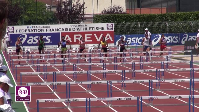 Finale 100 m haies Cadettes