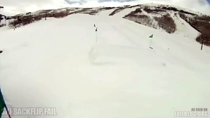 FAIL Blog  Ski Backflip FAIL