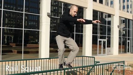Rail Squat- Parkour Conditioning and Training