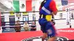 Sparring Gary Starks Jr. and Rashiem Jefferson