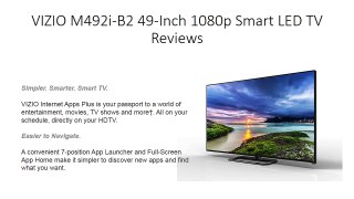PREVIEW VIZIO M492I-B2 49-Inch 1080p Smart LED TV (Refurbished)