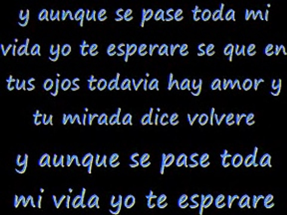 Yo te esperare cali y el dandy - letra