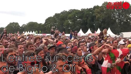 L'entrée sur scène de BigFlo & Oli aux Vieilles Charrues