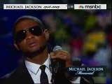 Michael Jackson Memorial/Funeral - Usher Sings For Him - 7/7/09 (RIP Michael Jackson 1958-2009)