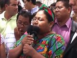 Discurso Rigoberta Menchu al TSE dia de la inscripcion