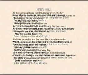 Richard Burton reads 'Fern Hill' by Dylan Thomas