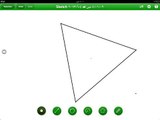 رسم دائرة تمر بأضلاع المثلث