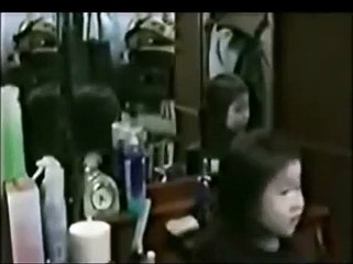 Japanese Ghost Girl in Mirror