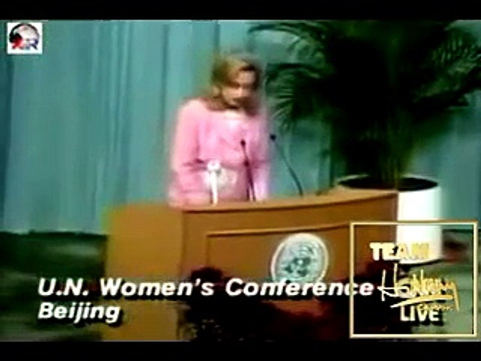 TRAILBLAZER FIRST LADY HILLARY RODHAM CLINTON ~ " WOMEN'S RIGHTS ARE HUMAN RIGHTS ONCE AND FOR ALL "