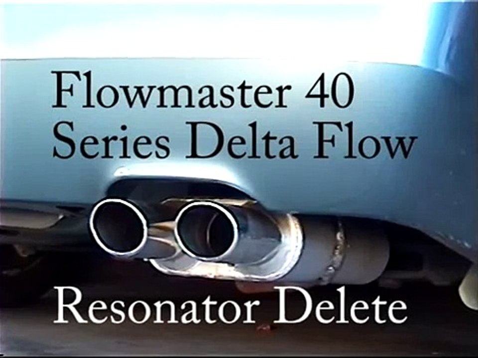 Nissan Altima 2.5 exhaust Flowmaster 40 Series Delta Flow