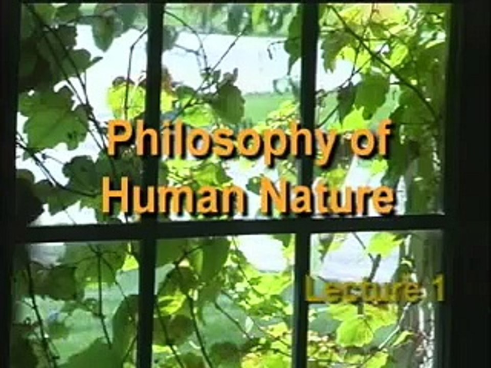 The Philosophy of Human Nature