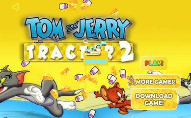 Tom and Jerry driving a tractor in a very cool cartoon movie