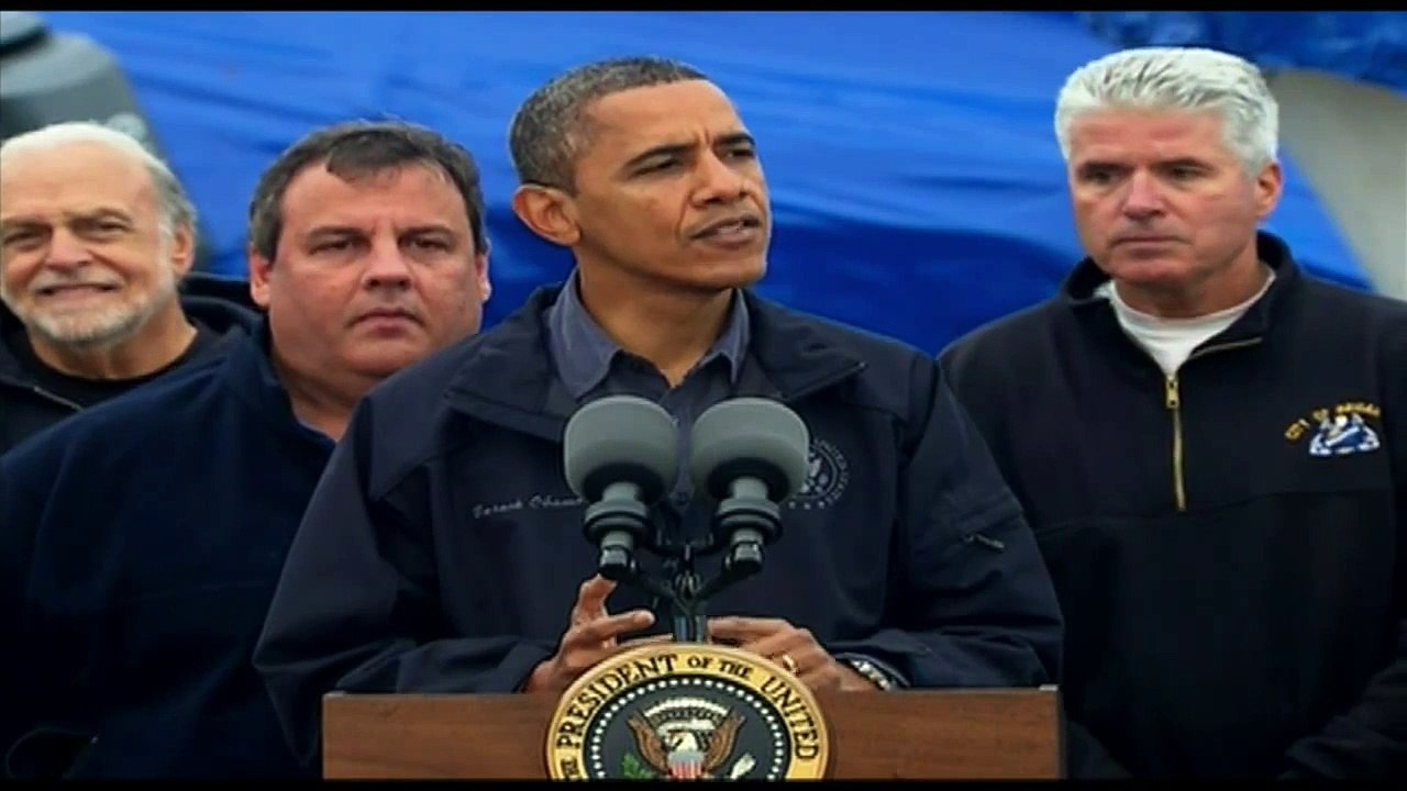 President Obama Assesses the Damage from Hurricane Sandy in New Jersey