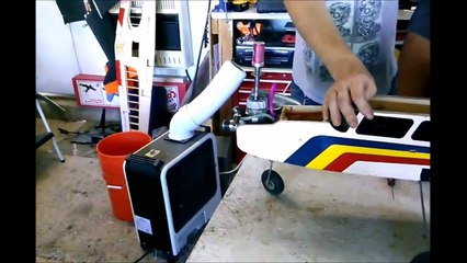 Super tiger nitro motor running again after sitting 20 years in Royal Air trainer