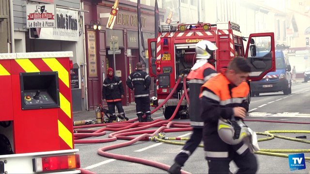 Incendie dans un magasin de fleurs route de Toulouse à Carcassonne :