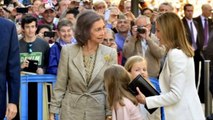 Reaparición en Mallorca de las infanzonas de España princesa Leonor e infanta Sofía Borbón