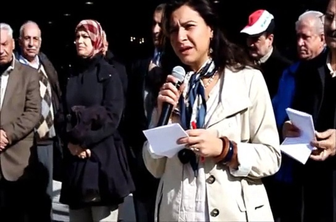 مظاهرة الجالية العراقية في السويد - ستوكهولم