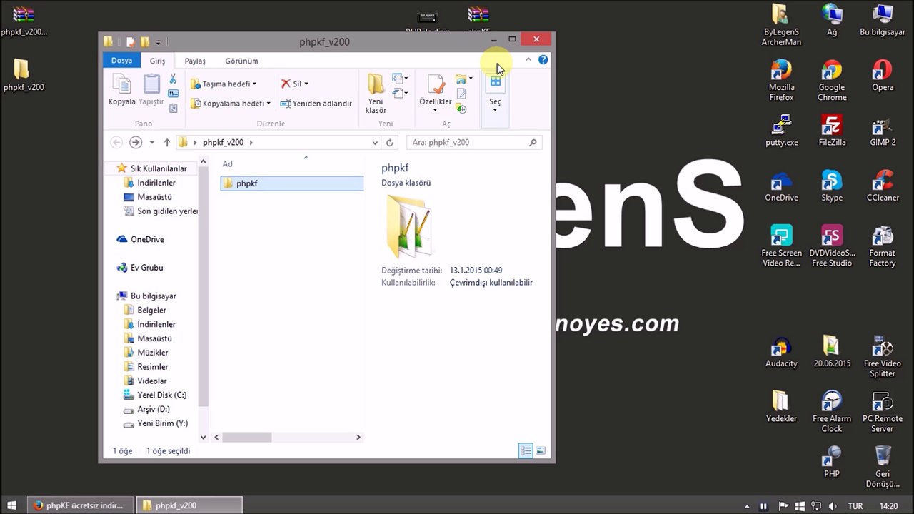 phpKF Forum Kurulumu - Technoyes.com