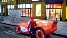 Disney Cars Pixar Spiderman Nursery Rhymes with Lightning McQueen (Songs for Children with Action)