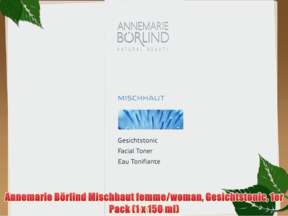Annemarie B?rlind Mischhaut femme/woman Gesichtstonic 1er Pack (1 x 150 ml)