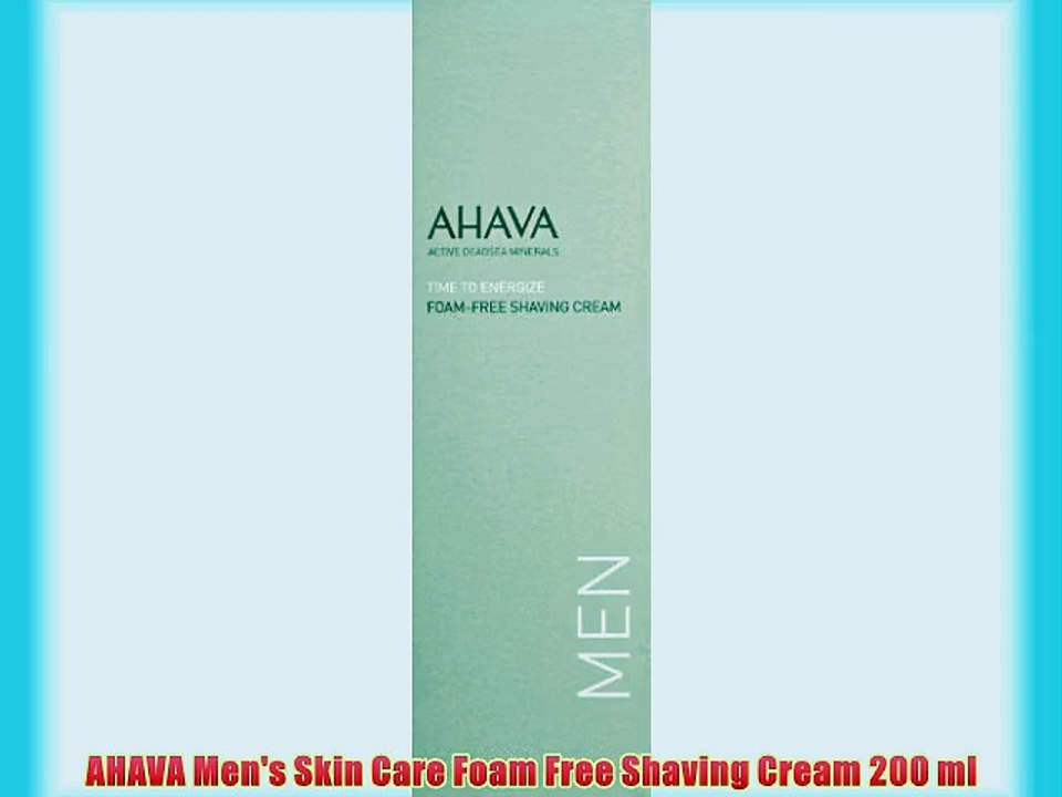 AHAVA Men's Skin Care Foam Free Shaving Cream 200 ml