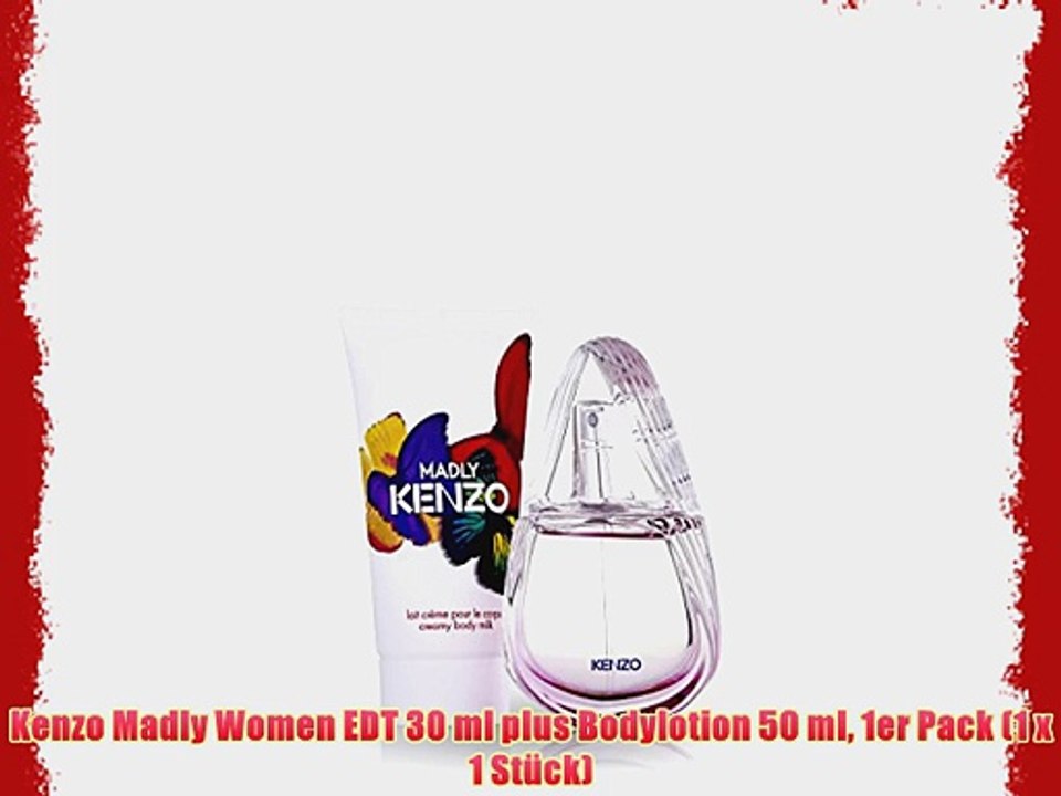 Kenzo Madly Women EDT 30 ml plus Bodylotion 50 ml 1er Pack (1 x 1 St?ck)