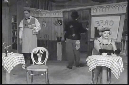 Lucy plays Charlie Chaplin (Lucille Ball, Vivian Vance)