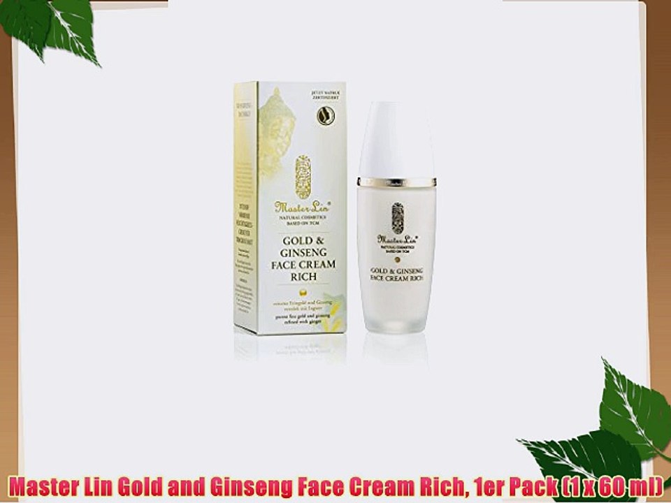 Master Lin Gold and Ginseng Face Cream Rich 1er Pack (1 x 60 ml)