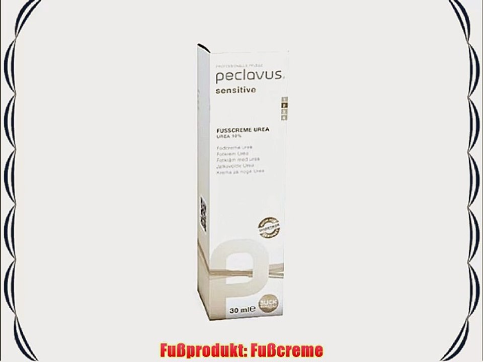 Peclavus Sensitive Fu?creme Urea 10 % Fu?pflege sofortige Hilfe bei trockener Haut 500 ml