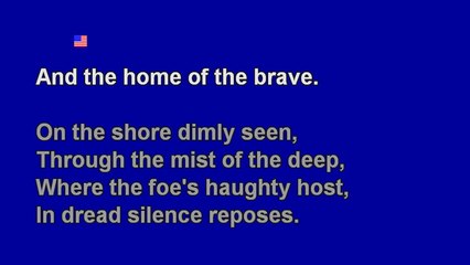 The Star Spangled Banner