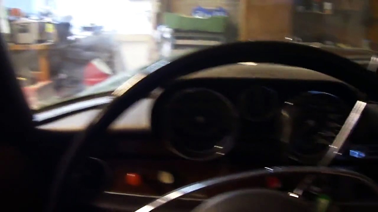 Erste ausfahrt Mercedes 280SE 1970 W108, fast schon Unfall