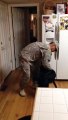 Dog Welcomes Home Soldier
