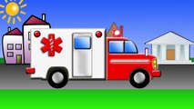 Cartoons for children about cars. Construction game. Ambulance. Big trucks for kids.