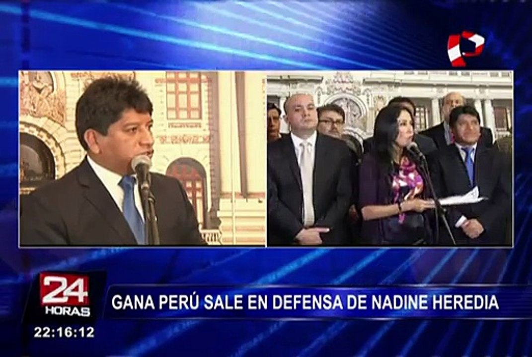 Gana Perú sale en defensa de Nadine Heredia