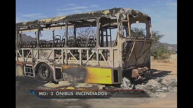 Ônibus são incendiados na região metropolitana de Belo Horizonte