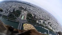 Eagle flies over Paris with Sony Action Cam Mini