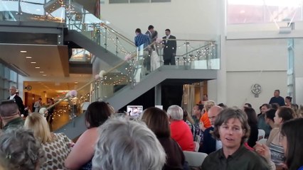 Marine surprises sister at her wedding