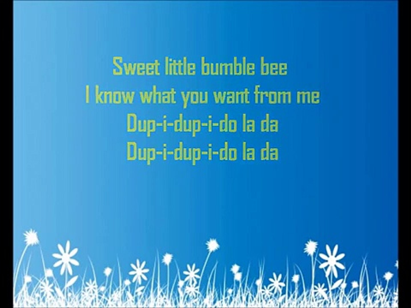 Ddr - Bumble Bee - Lyrics