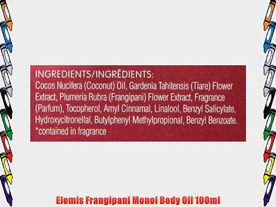 Elemis Frangipani Monoi Body Oil 100ml