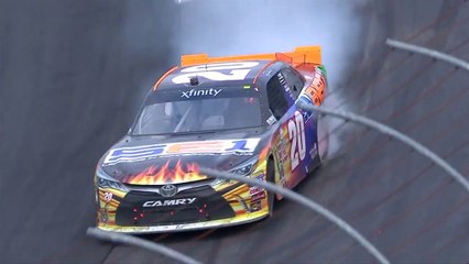 Hamlin grabs first career win at NHMS   - latest sports news / clips HD  motor car