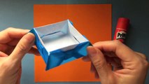 折り紙　リボンの箱　Origami Bowtie Box