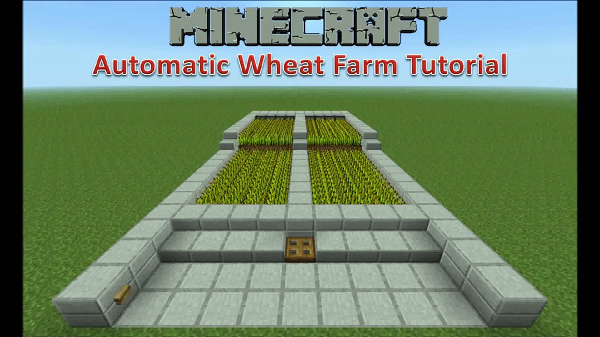 Minecraft Automatic Wheat Farm Tutorial - video Dailymotion