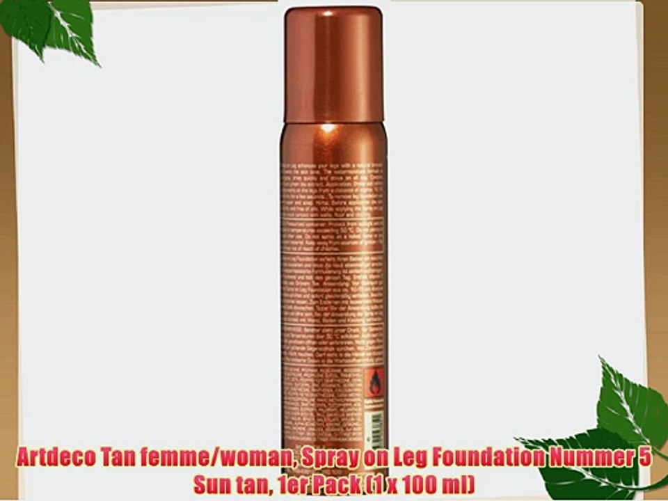 Artdeco Tan femme/woman Spray on Leg Foundation Nummer 5 Sun tan 1er Pack (1 x 100 ml)