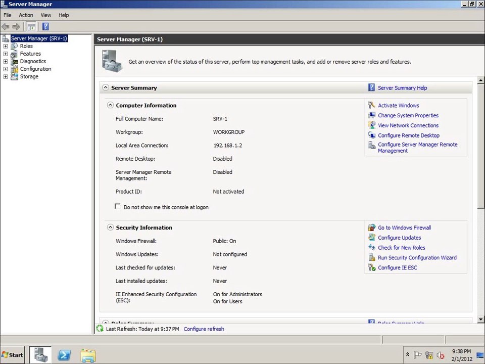 Server 2008 Lesson 5 - Creating a Primary Domain Controller