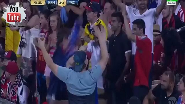 Goal Lucas Digne 2-3 Benfica vs PSG Paris Saint Germain Internationals Cup 2015 HD