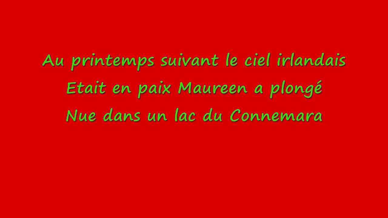 Michel Sardou - Les Lacs Du Connemara - Parloes