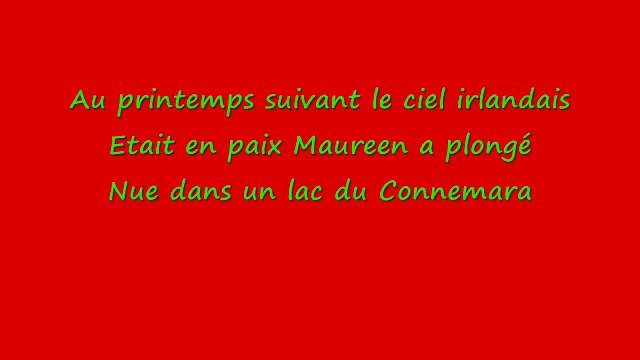 Michel Sardou - Les Lacs Du Connemara - Parloes