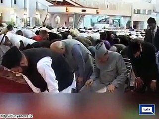 Hundreds of people miss Eid prayer due to strict security for President at Faisal Mosque