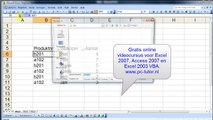 Sorteer fout in de Filters van Excel 2007